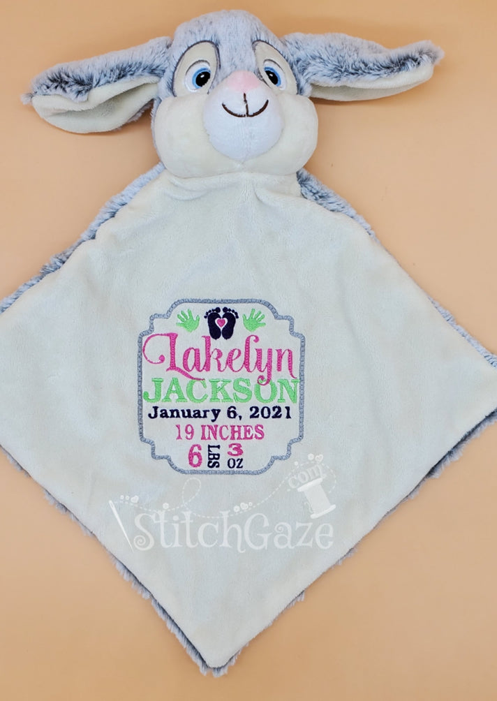 Bunny Blankie (gray)